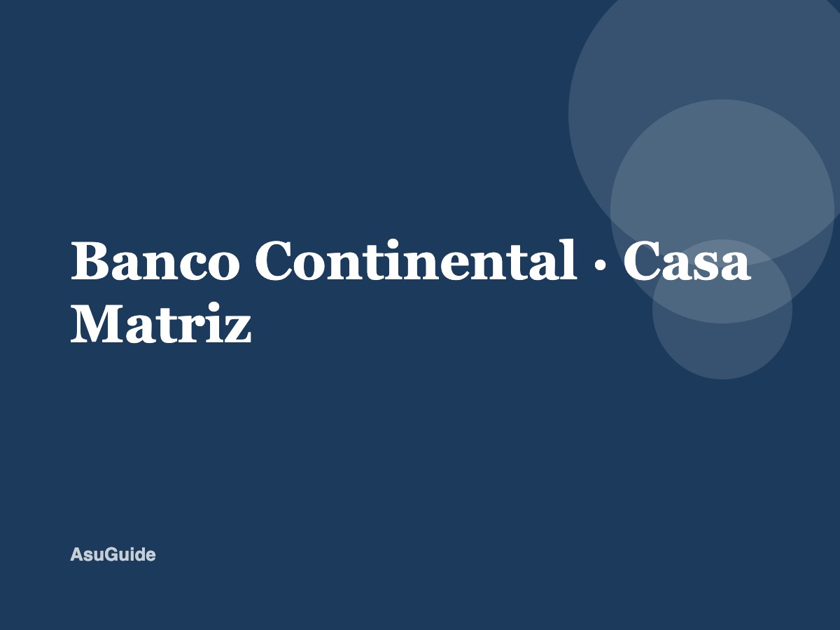 Banco Continental — Casa Matriz