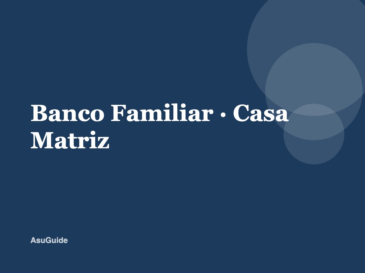 Banco Familiar — Casa Matriz