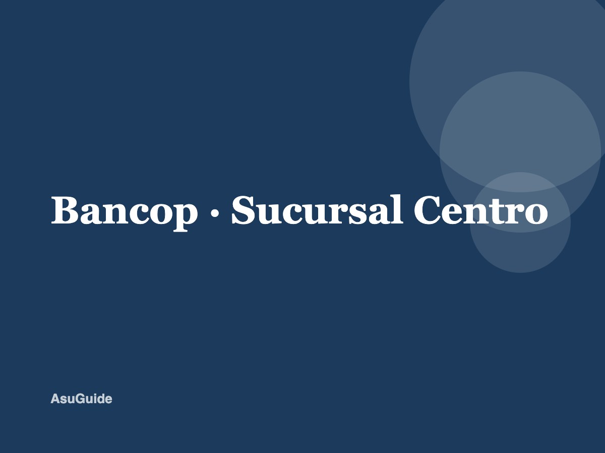 Bancop — Sucursal Centro