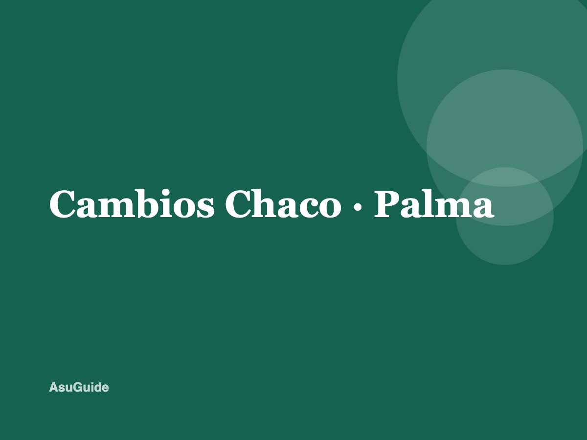 Cambios Chaco — Palma
