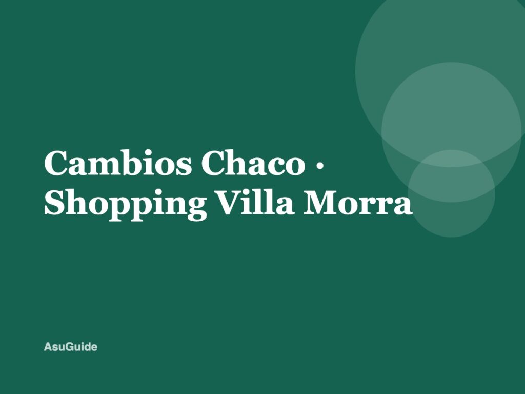 Cambios Chaco · Shopping Villa Morra
