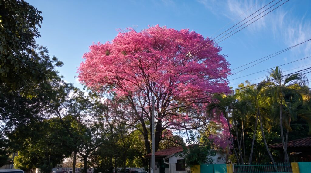 Lapacho en flor en Asunción